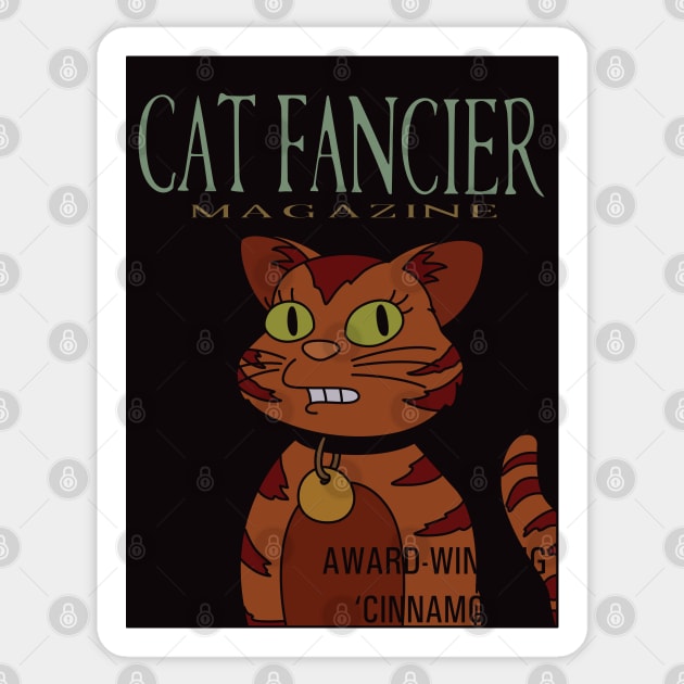 Cat Fancier Magazine Sticker by saintpetty